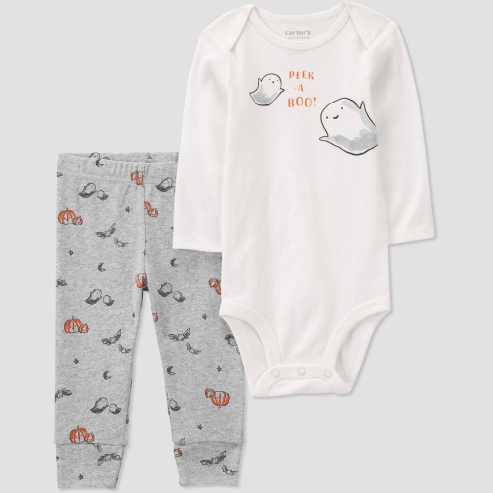 Carter's JOY Baby 'Peek-a-Boo' Halloween Top & Bottom Set Nwt